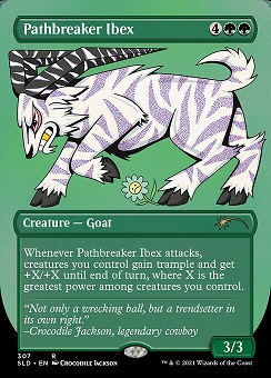 🔥 Pathbreaker Ibex Secret Lair Drop - Monstrous Menagerie Art